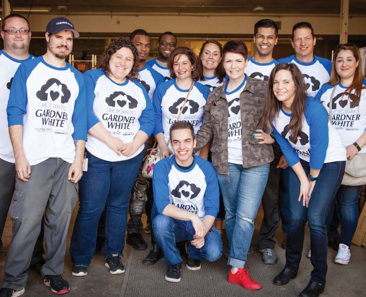 Gardner-White team posing for a group photo