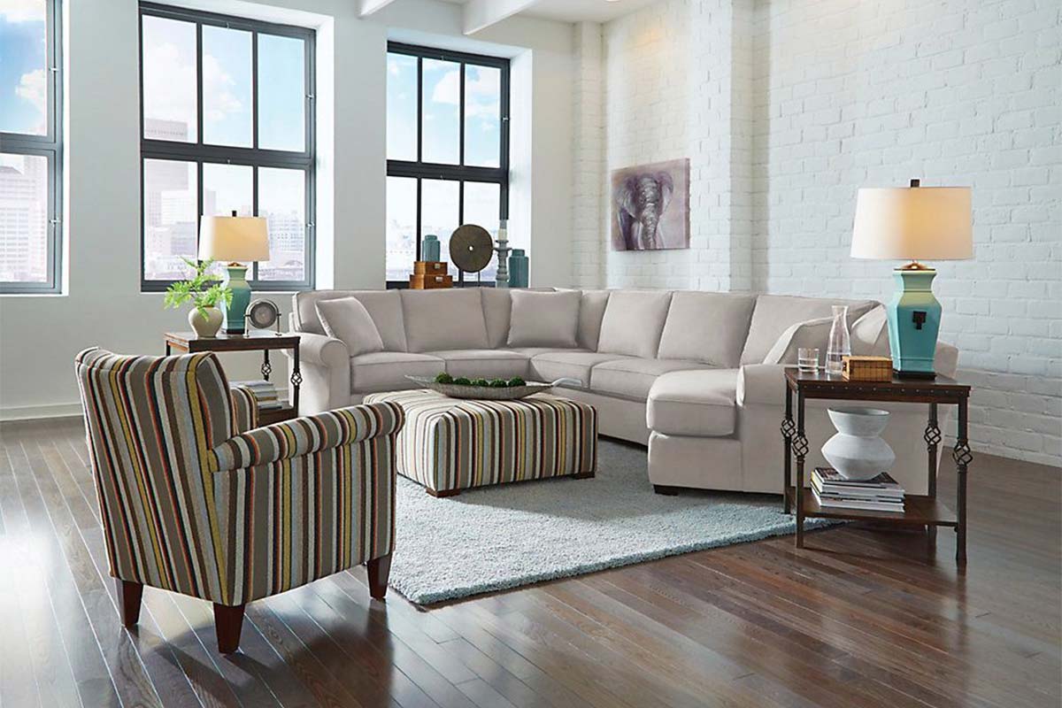 A living room set of furniture from the Detroit Furniture Collection