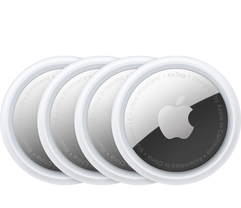 Apple - AirTag (4-Pack) - Silver