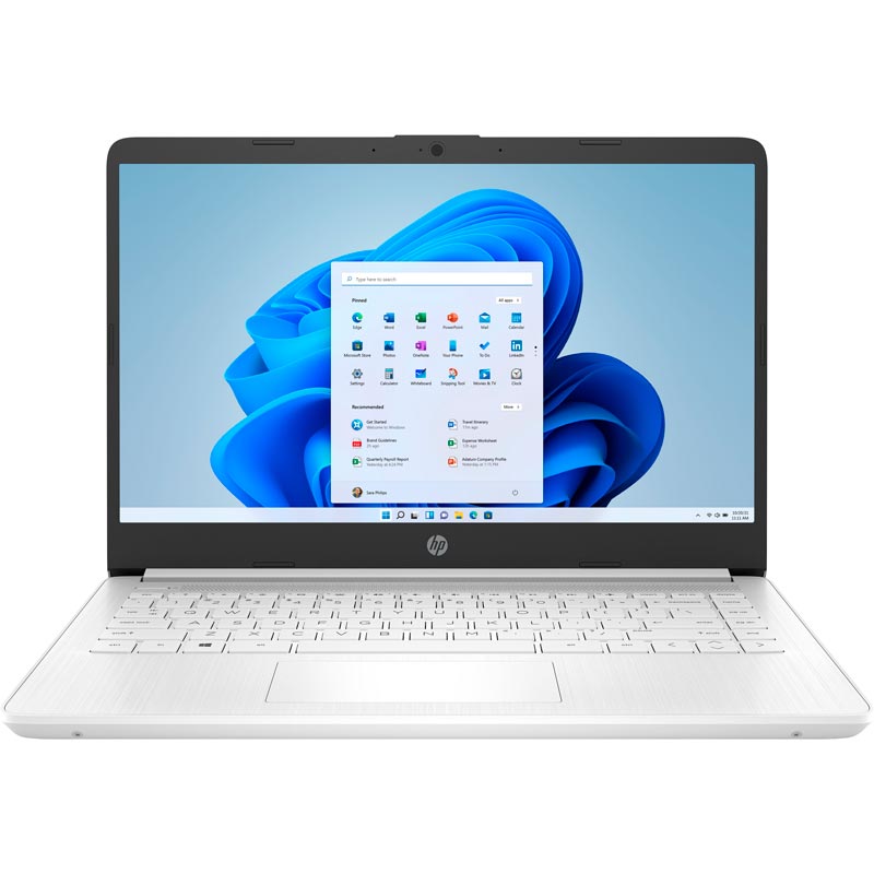 HP - 14 inch Laptop - Intel Celeron - 4GB Memory - 64GB eMMC - Snowflake White