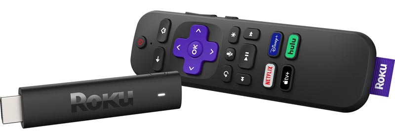 Roku - Streaming Stick® 4K (2021) Streaming Device 4K/HDR/ Dolby Vision with Roku Voice Remote and TV Controls - Black